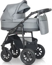 Детская коляска 2 в 1 Verdi Laser BLACK 9023-VLB-01, gray